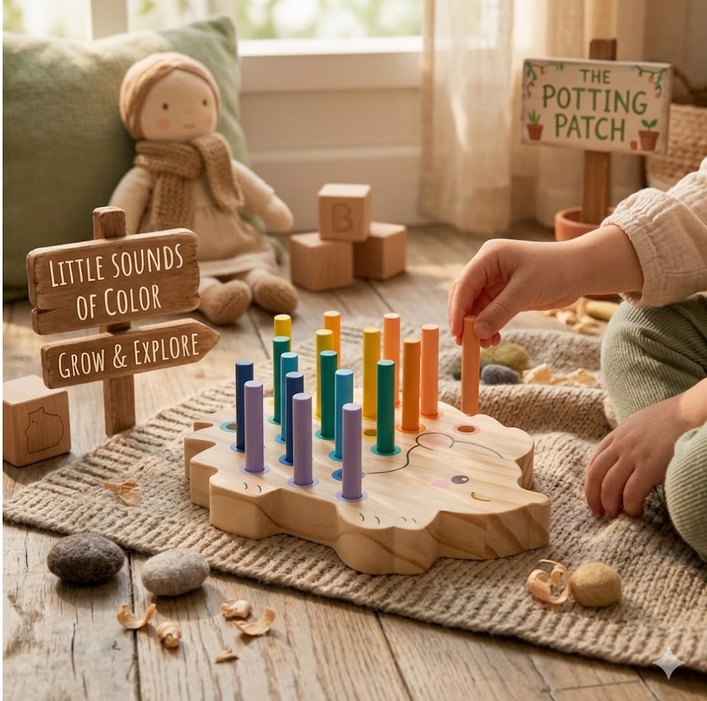 Educational Hedgehog Sensory Toy | Toddler STEM Learning & Color Sorter