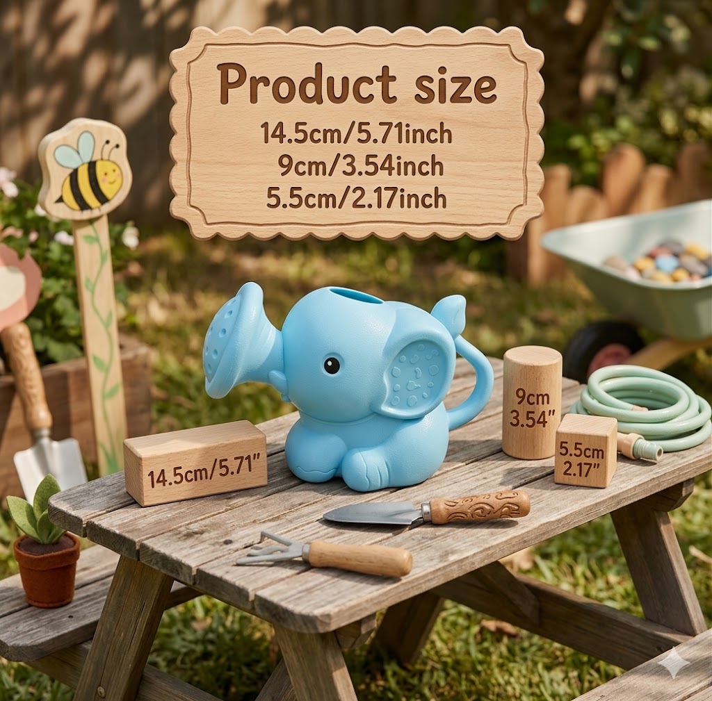 Elephant Watering Can Bath Shower for Babies – 1/2/4/6pcs Newborn Bathing Toy, Infant Bathroom Accessory, Ideal for Water Party Favors