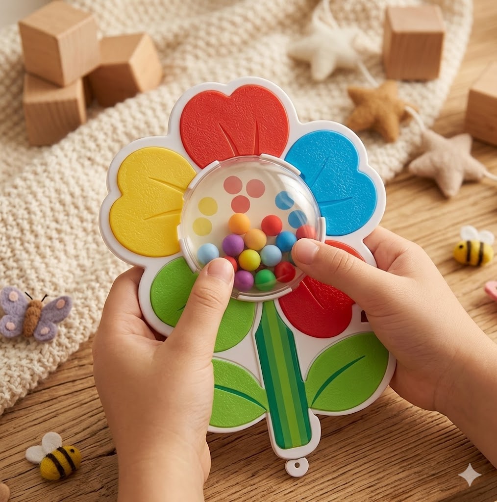 Flower Color Sorting Toy | Montessori Sensory Game for Toddlers | Fine Motor Skills