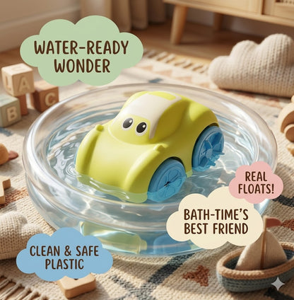 Infant & Toddler Wind-Up Bath Toy – Amphibious Vehicle for Pool & Play, Water Chain Included, Easter Basket Filler