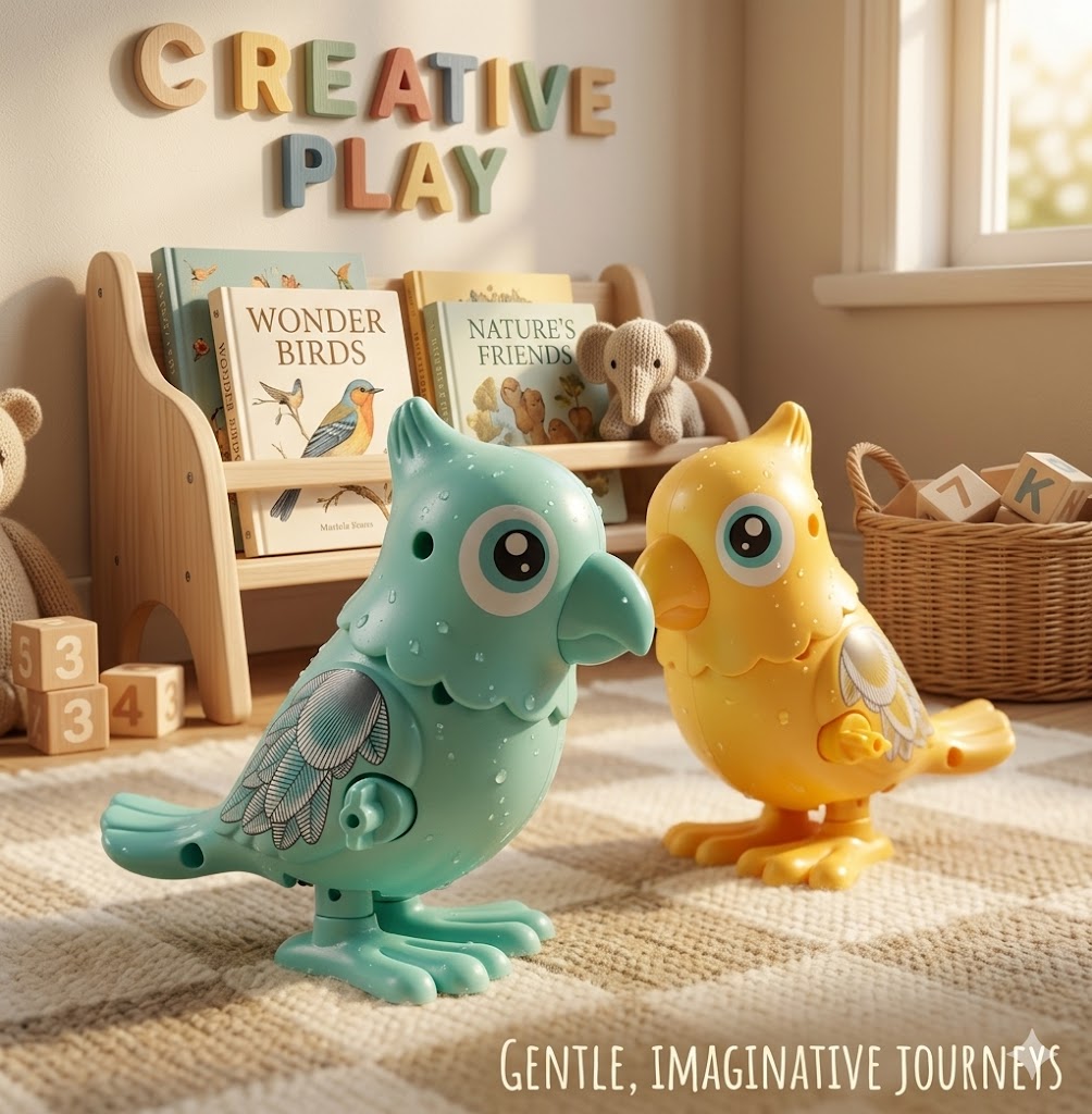 Jumping Animal Spring Toy | Colorful Pop-Up Parrot | Kids Party Favors
