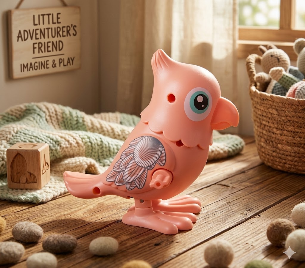 Jumping Animal Spring Toy | Colorful Pop-Up Parrot | Kids Party Favors