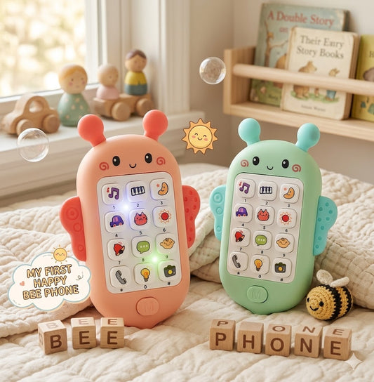 Musical Bee Baby Phone Toy | Interactive Light-Up Learning Toy for Toddlers