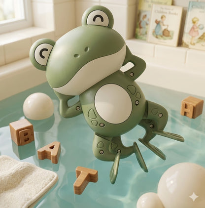 Non-Toxic Frog Bathtub Toy | Interactive Water Game for Toddlers | Perfect Halloween & Christmas Gift